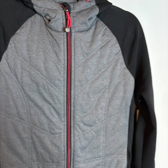 Athleta mixed media full zip quilted puffer jacket - Picture 2 of 5